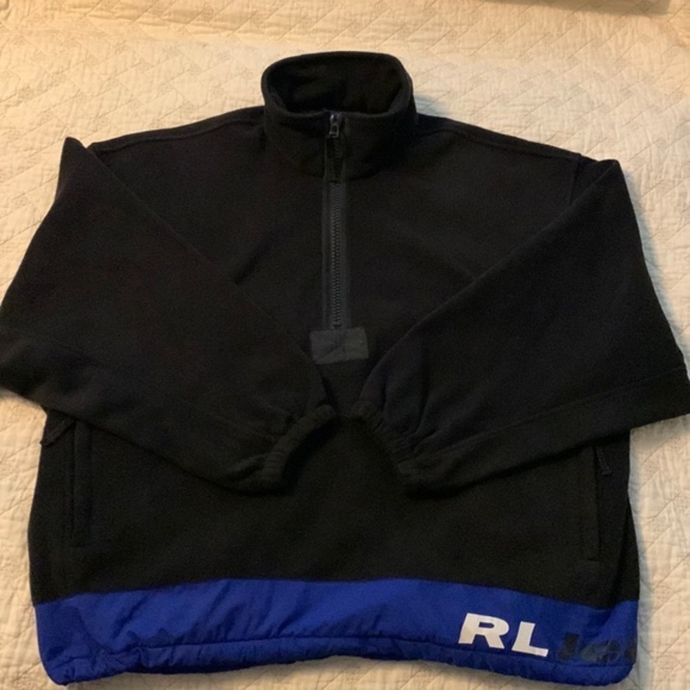 Vintage fleece Polo Jeans Co Ralph Lauren pullover adjustable bottom